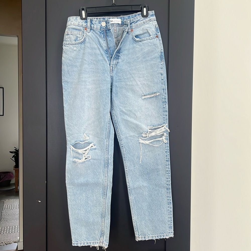 Zara light blue jeans